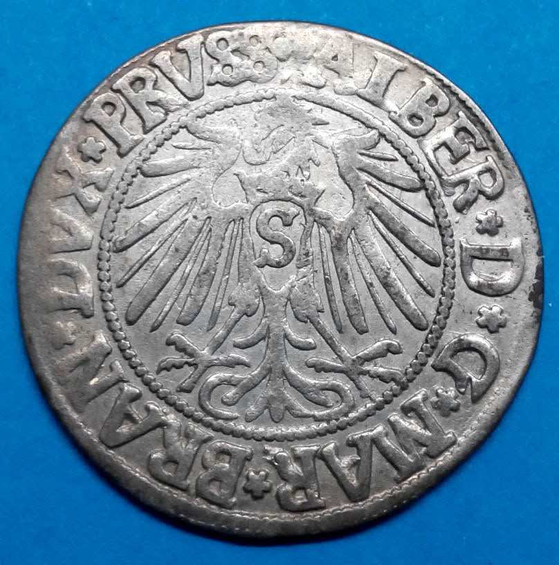 mince stříbro Albrecht staré Braniborsko