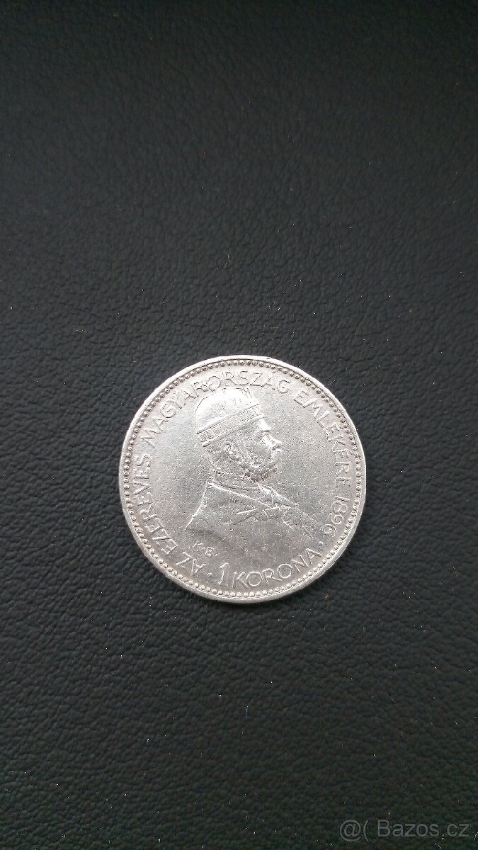 Mince 1 Corona 1896 Příchod Maďarů