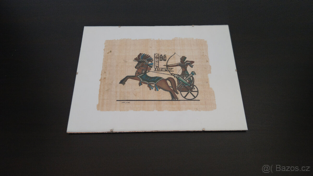 Obraz zasklený papyrus - jezdec