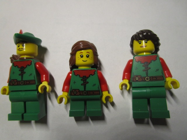 Lego figurky castle lesní zbojník forestman štít