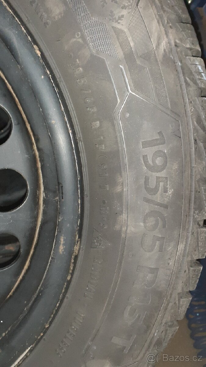 SLEVA. 4ks nové zimní pneu 195/65 R15 včetně disků