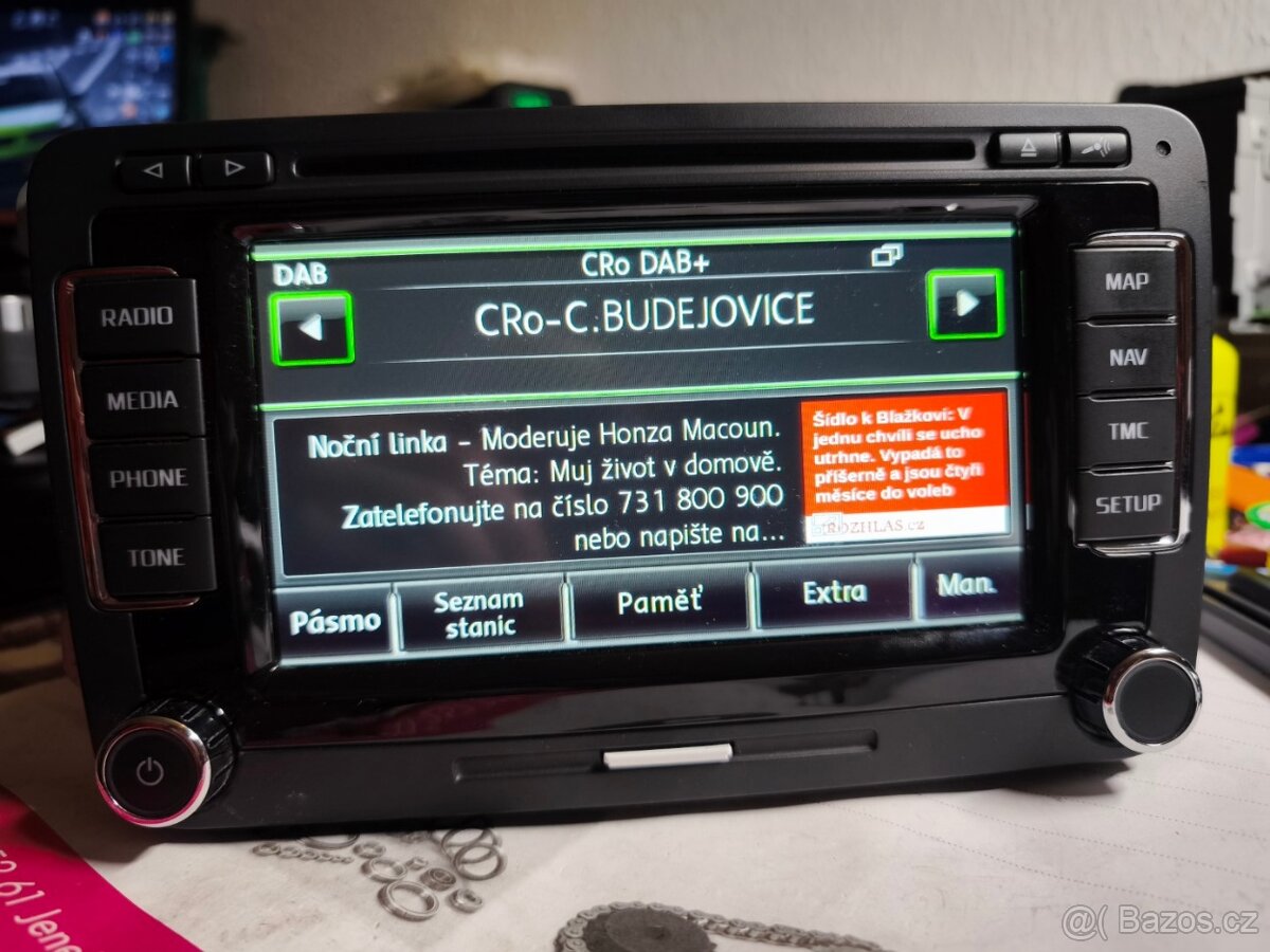 Škoda Columbus RNS510 3T0035686N LED SSD DAB aktualizované n