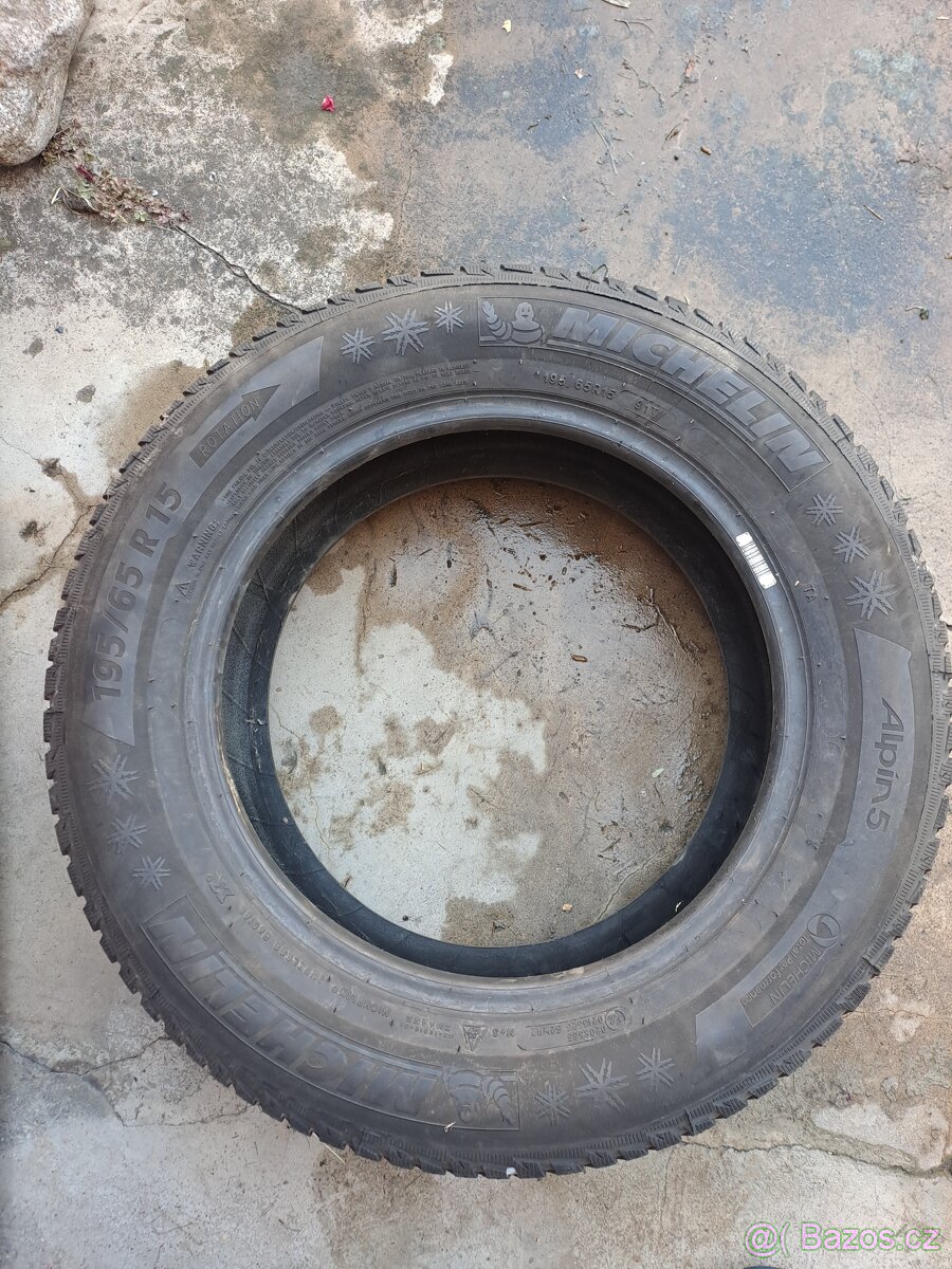 2x zimni Michelin alpin 5 195/65 R15 DOT 30/15