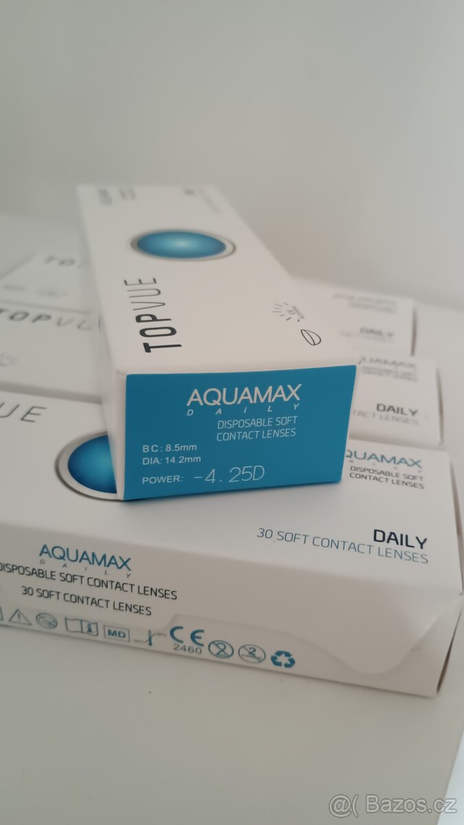 Kontaktní čočky Topvue Aquamax daily -4.25