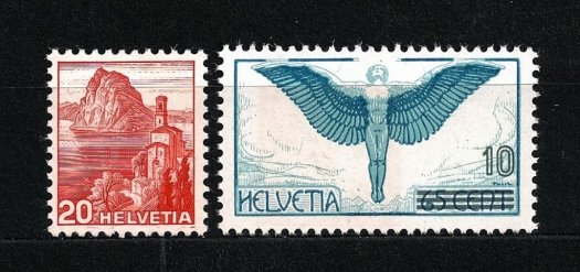 Poštovní známky Švýcarsko 1938 Mi A 327- B 327 Aarau - -