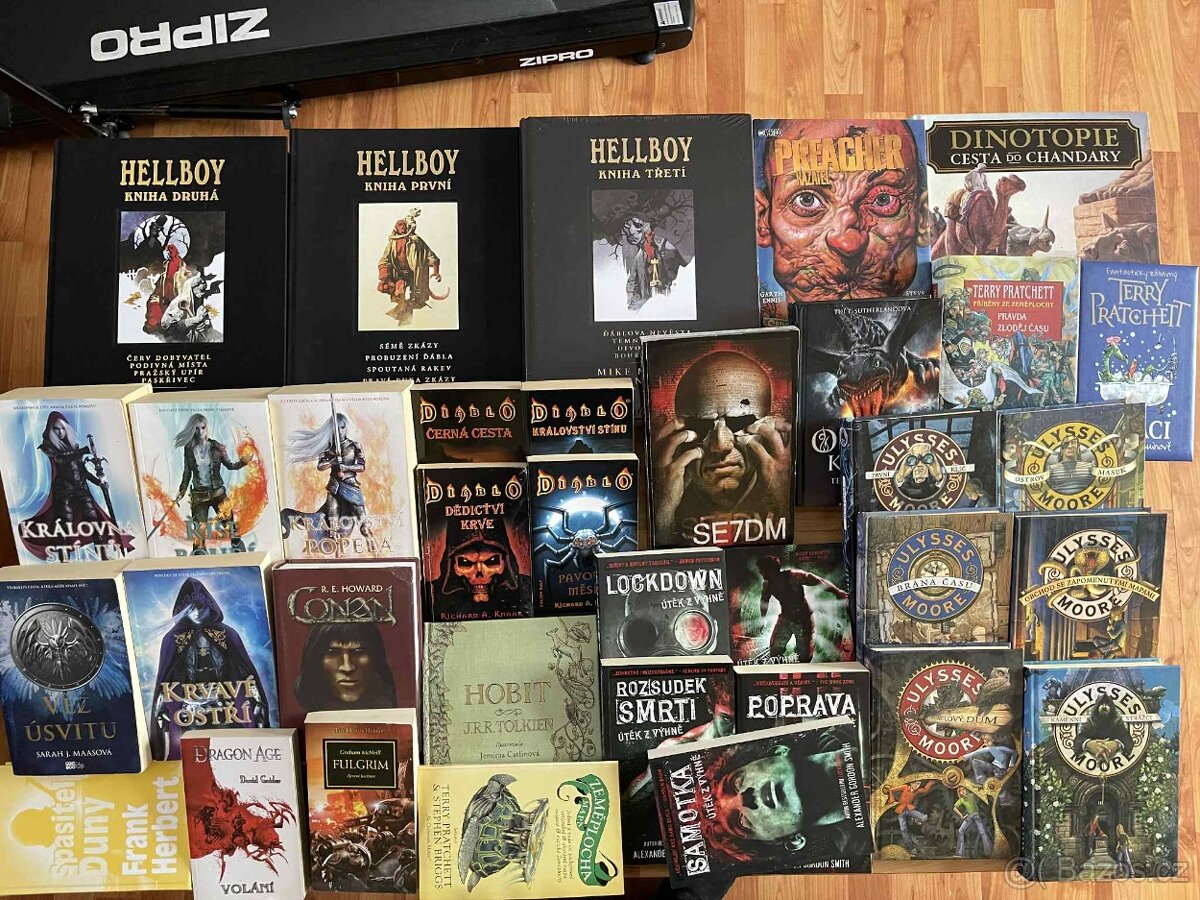 Hellboy ,Jurassic Park,Sandman,Akta Illuminae,Star Wars atd