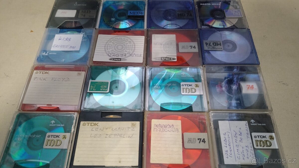 minidisk nosiče různé