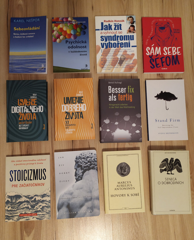 Predám knihy - sebaovládanie, umenie žiť, stoicizmus