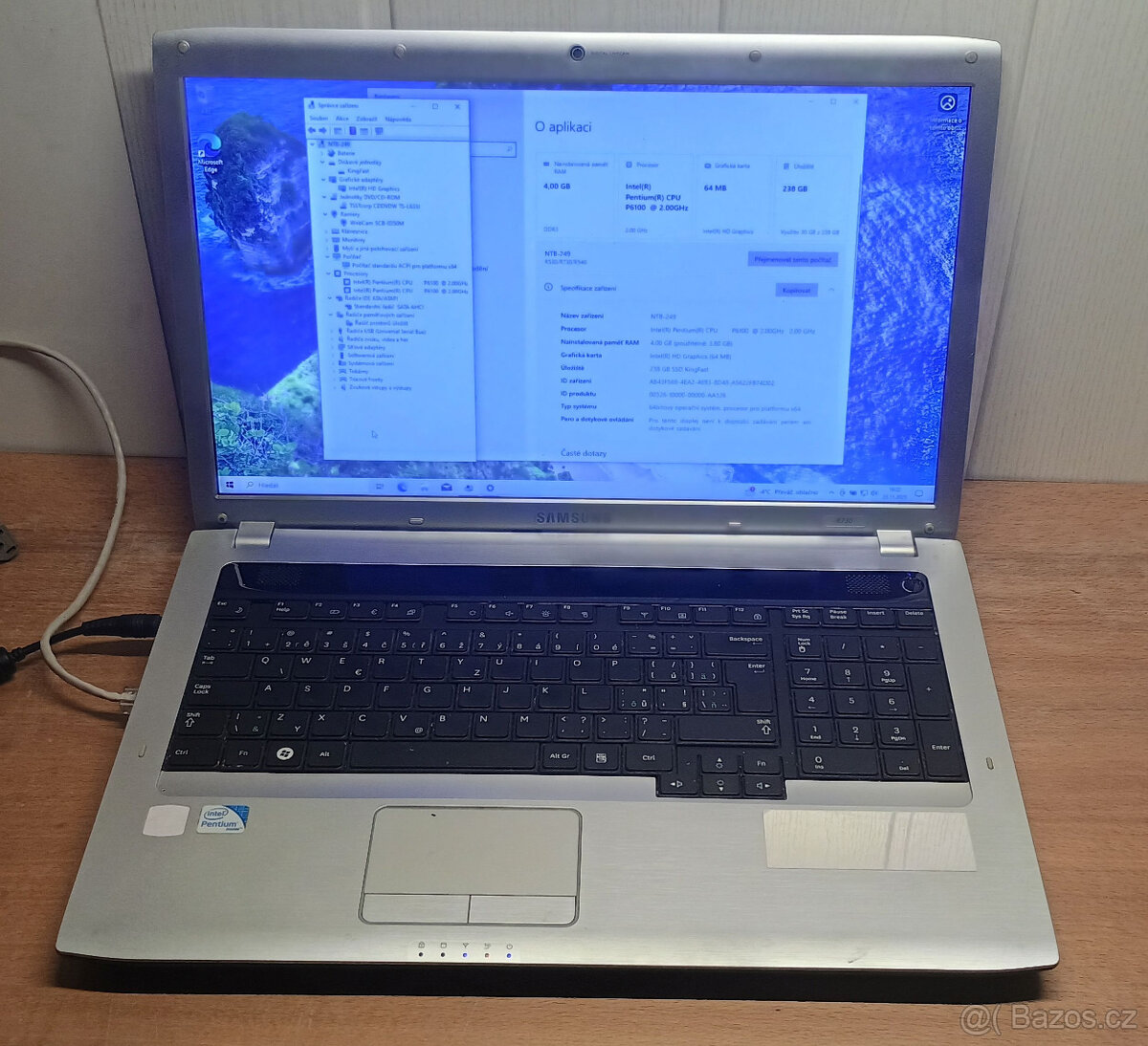 NTB#249 Samsung R730, Pentium, 17.3", SSD, Win10