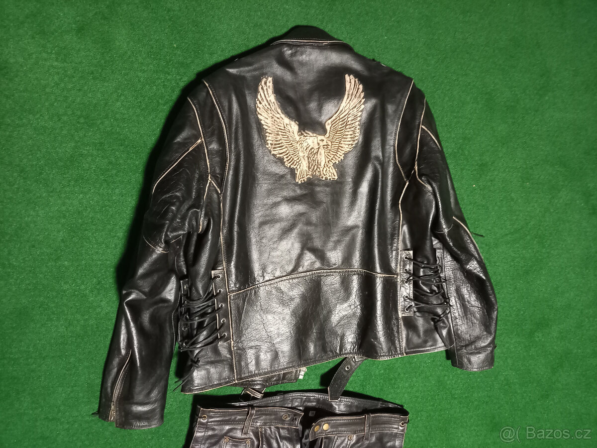 Kožená bunda a kalhoty BRIXTON