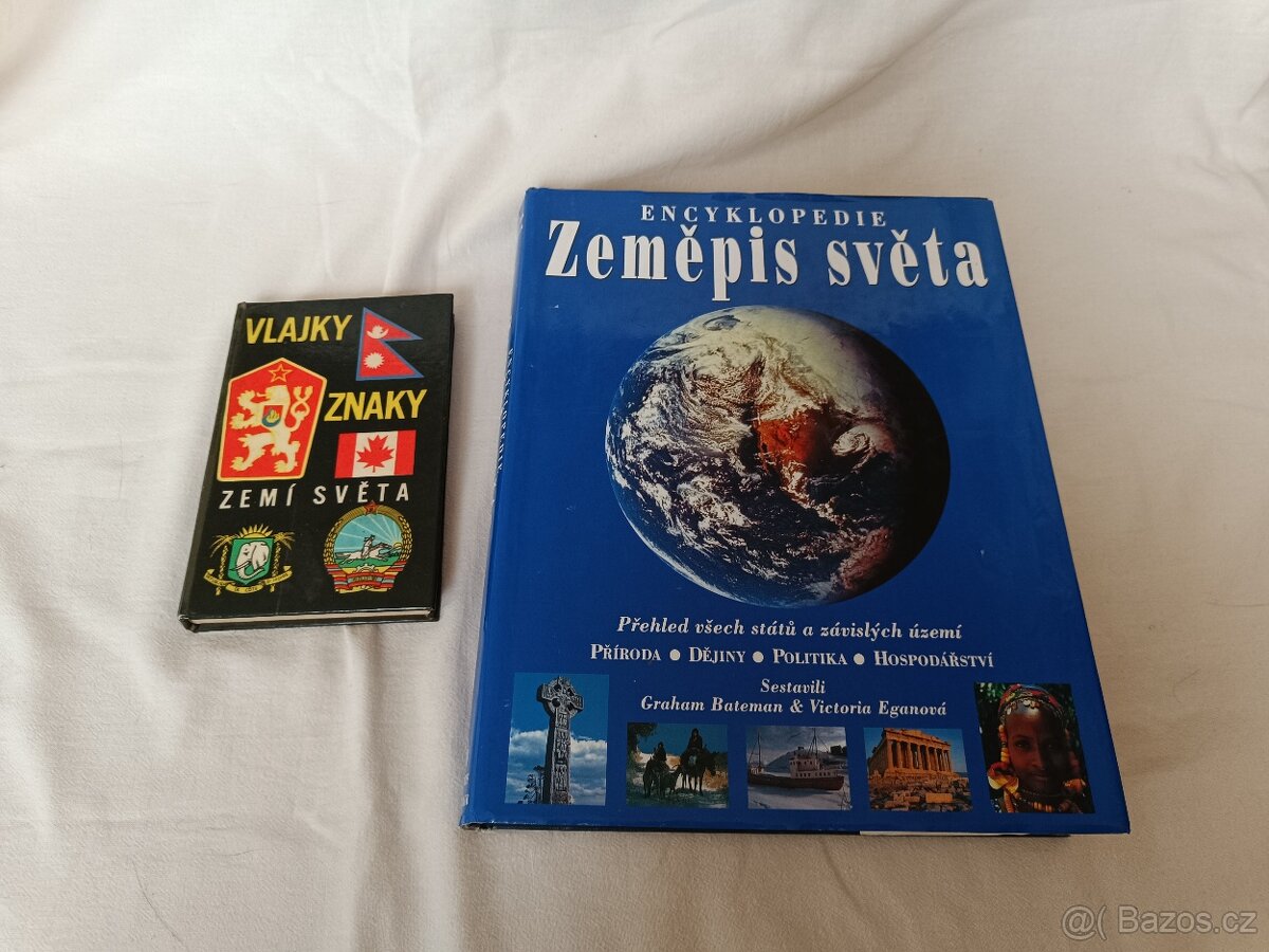 Zeměpis světa a atlas vlajek (2 knihy)