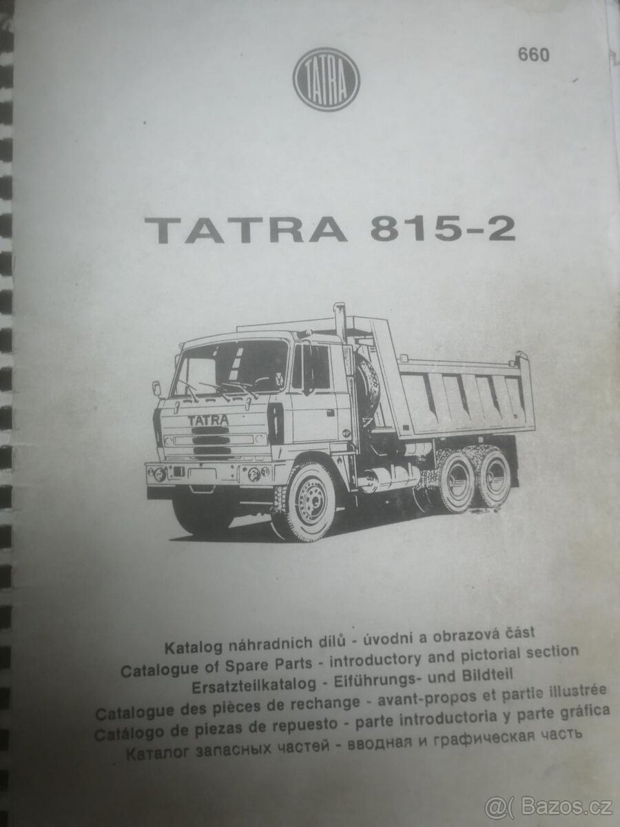 Katalog náhradních dílů TATRA 815-2 č: 660