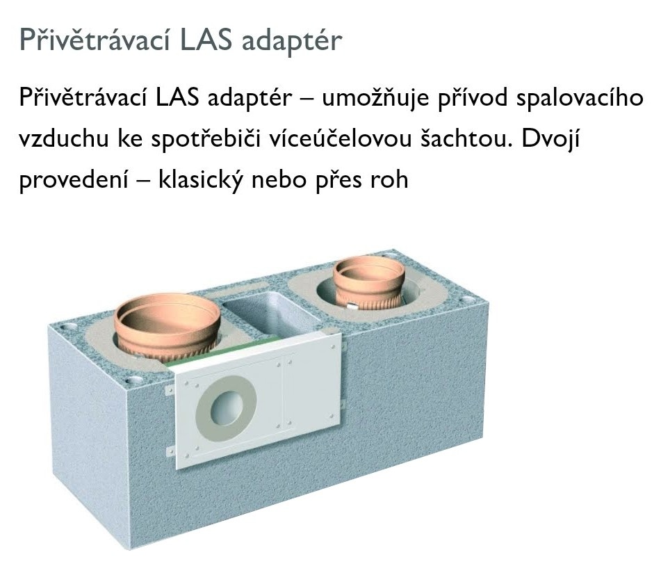Přivětrávací LAS adaptér SCHIEDEL