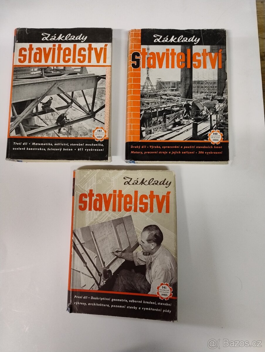 Základy stavitelství 3 díly, 1953