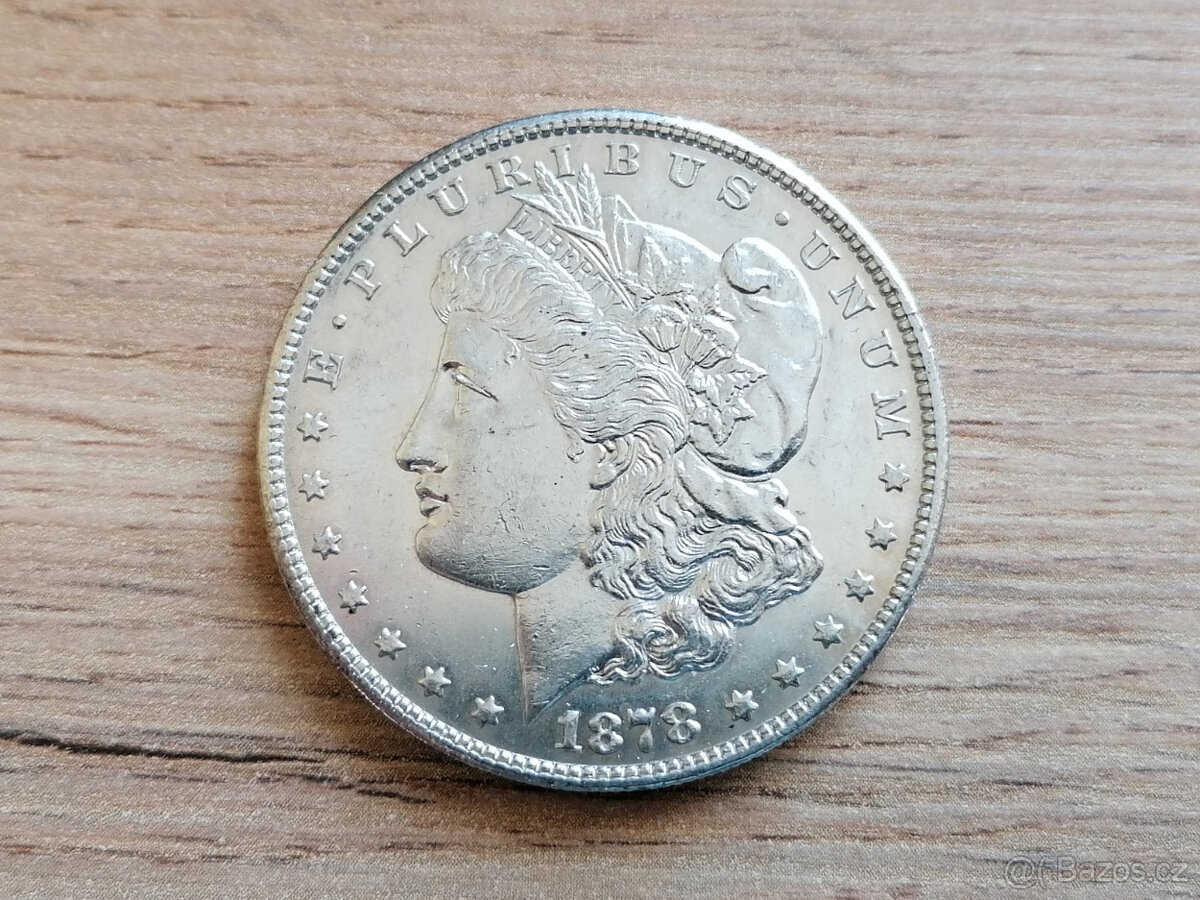 Stříbro 1 Morgan Dollar 1878 USA Spojené státy americké Ag