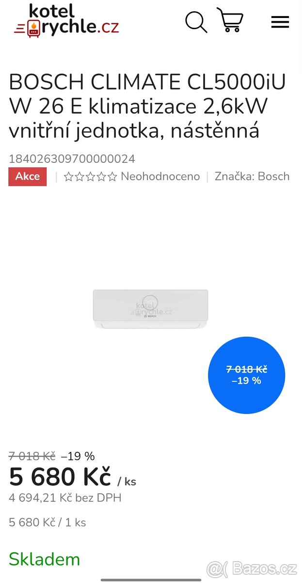 Klimatizací Bosch Climate.