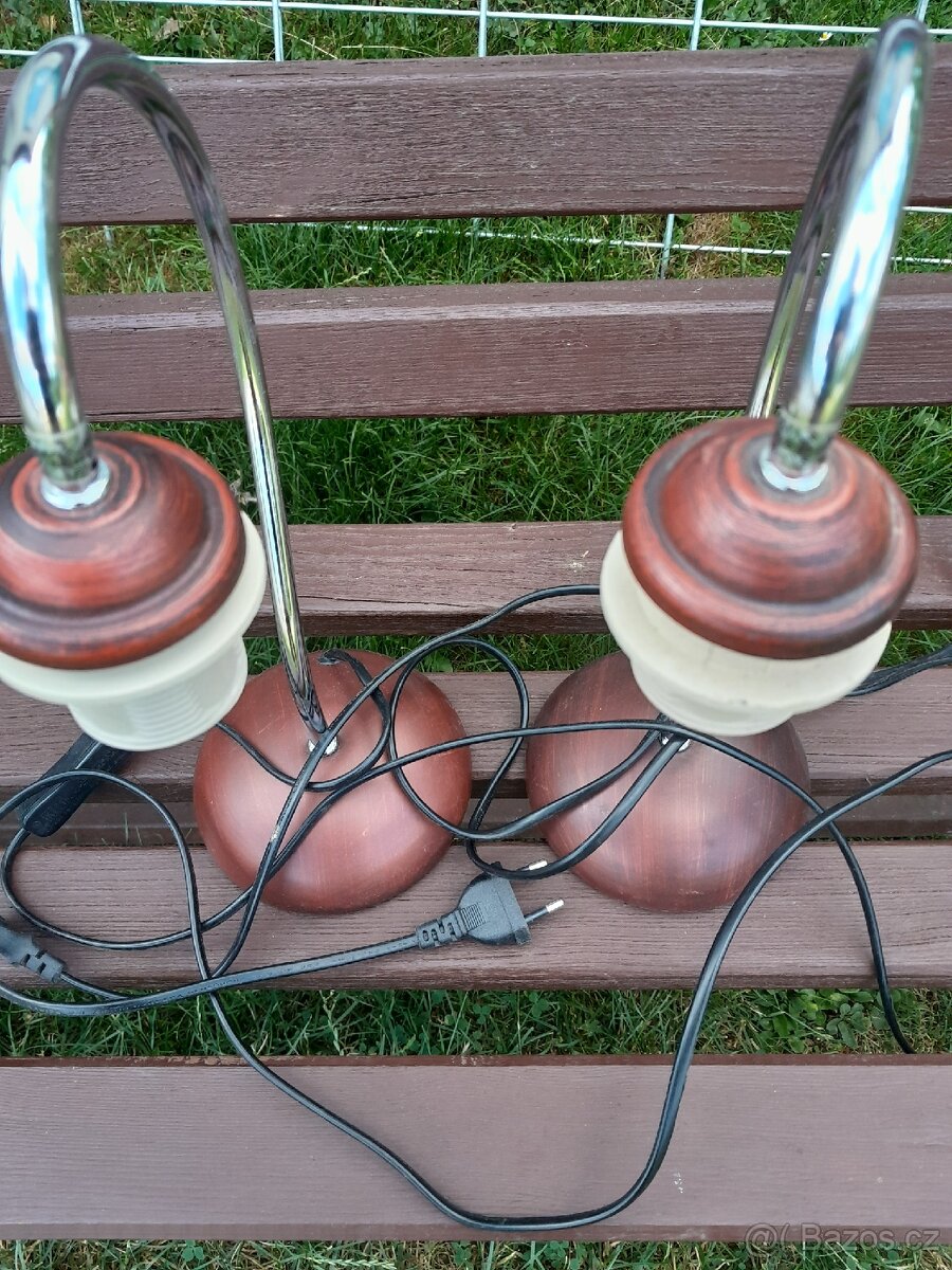 2x stolní lampa