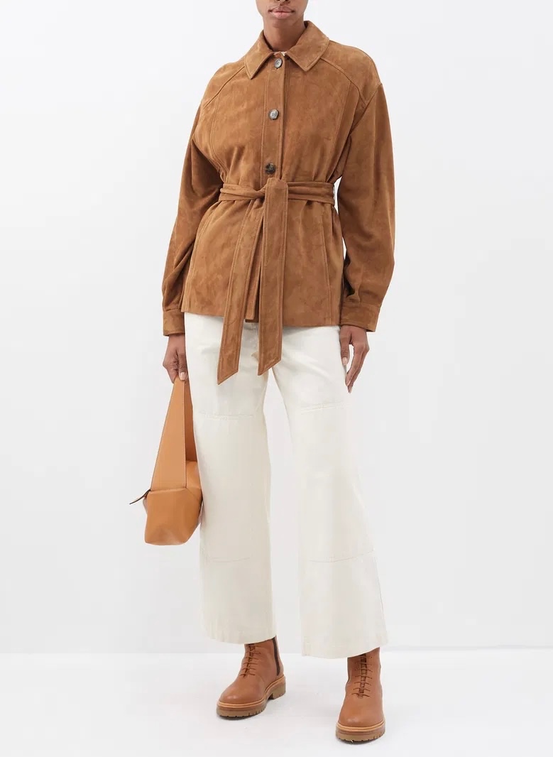 Kožená košilové bunda Max Mara