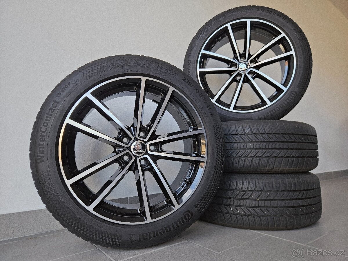 ALU Škoda Kodiaq 5x112 Zimní Continental 235/50/19