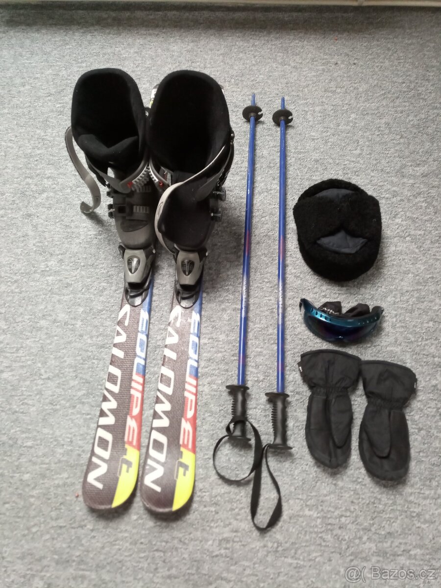 Dětské lyže + přeskáče