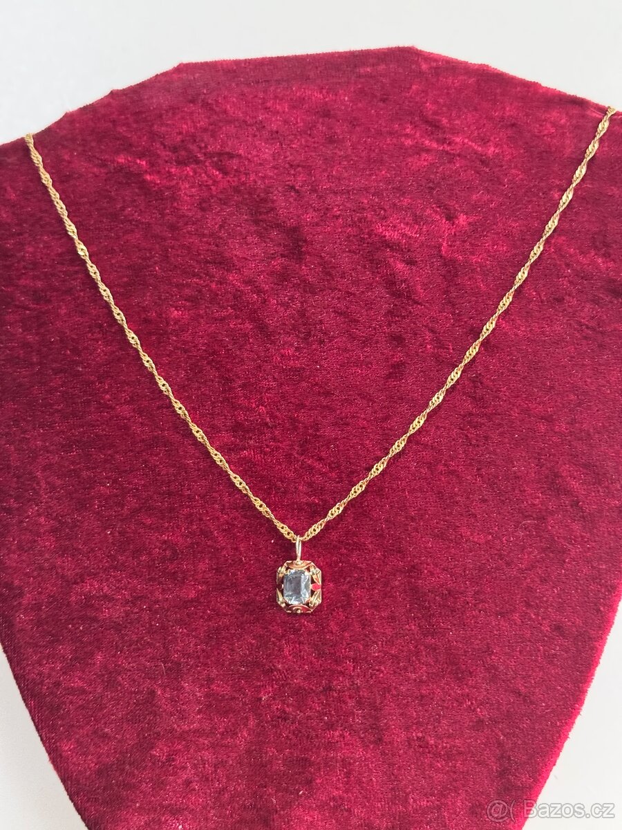 Zlatý řetízek s přívěskem 6,9g 585/1000