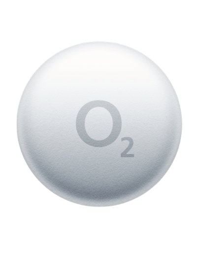 Lokalizační čip O2 tag pro Android 1ks, bílý + klíčenka