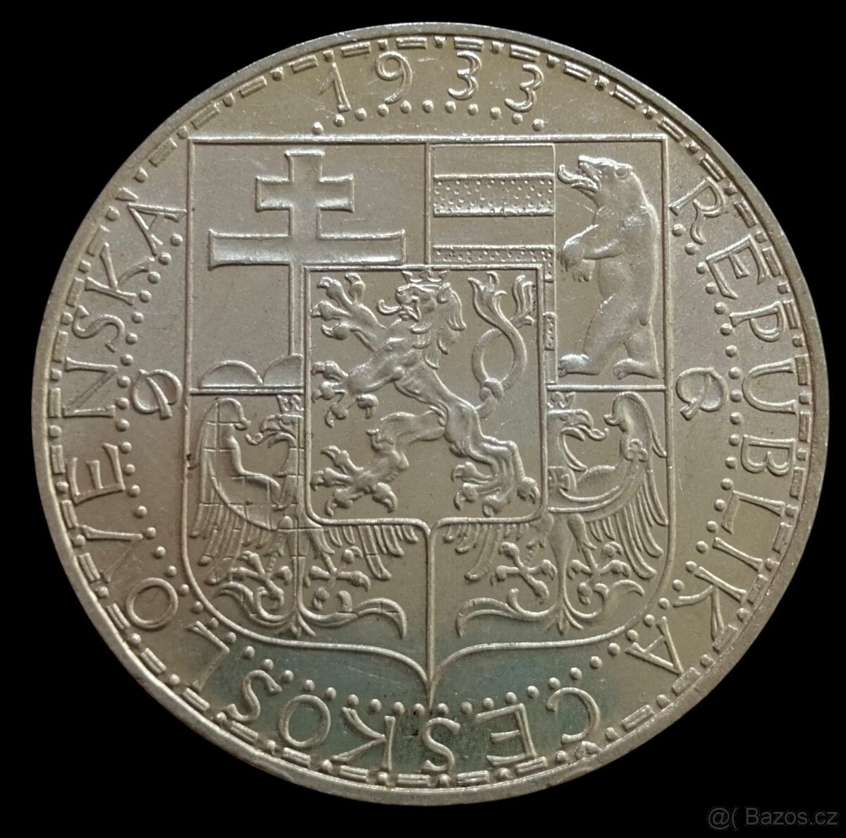 20 koruna 1933 Československo