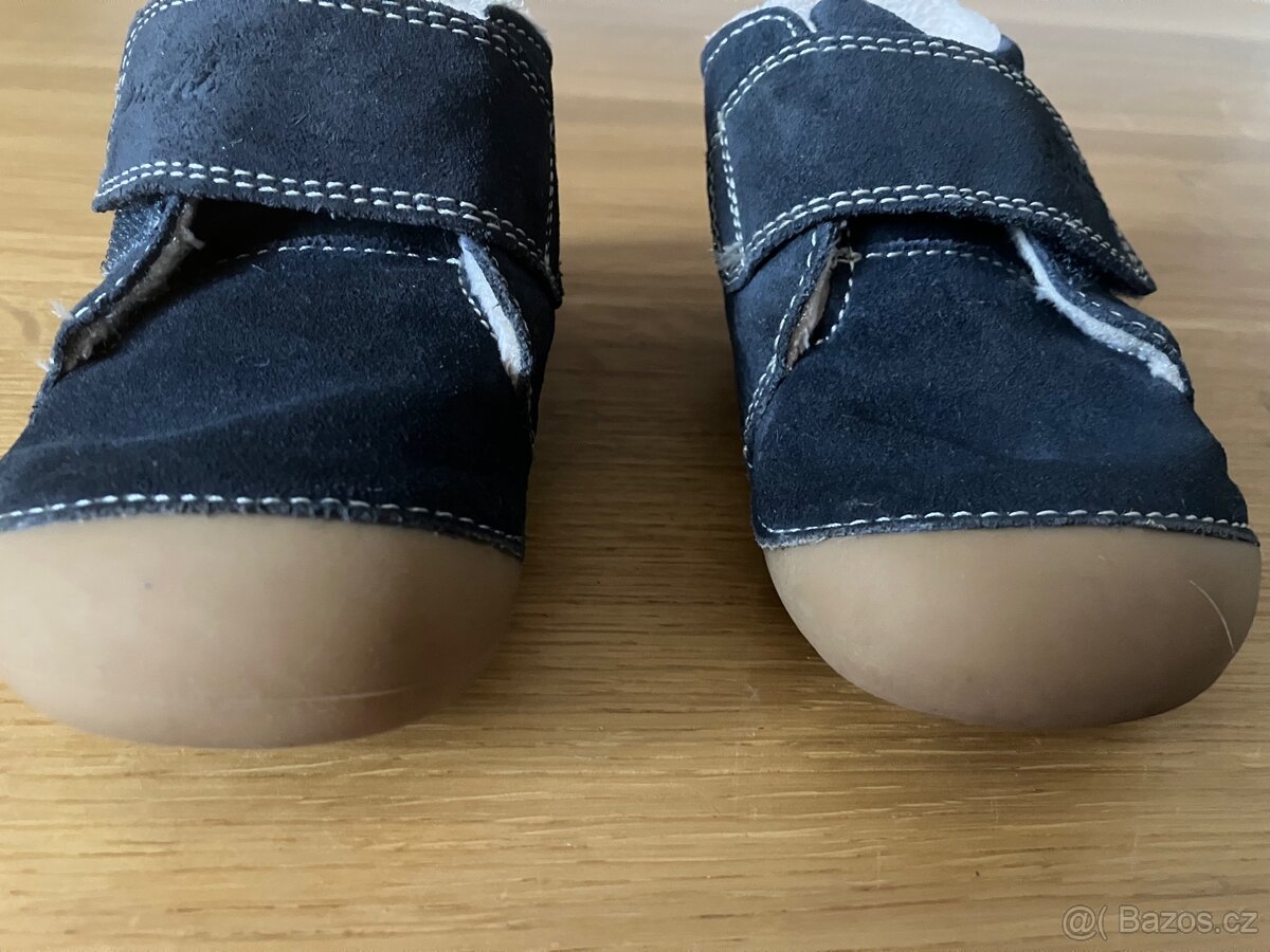 Barefoot dětské zimní boty Lurchi - Fonsi Navy modré vel.22