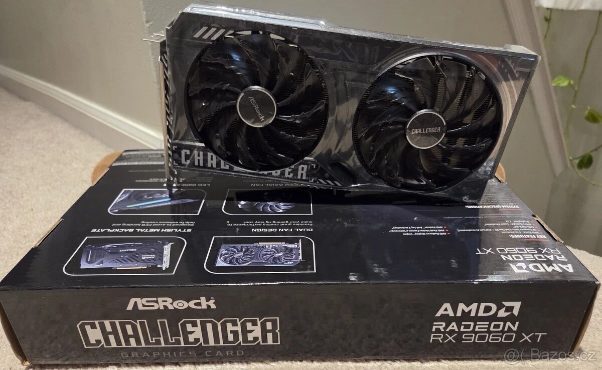 Nová grafická karta ASROCK Radeon RX 9060 XT Challenger 16GB