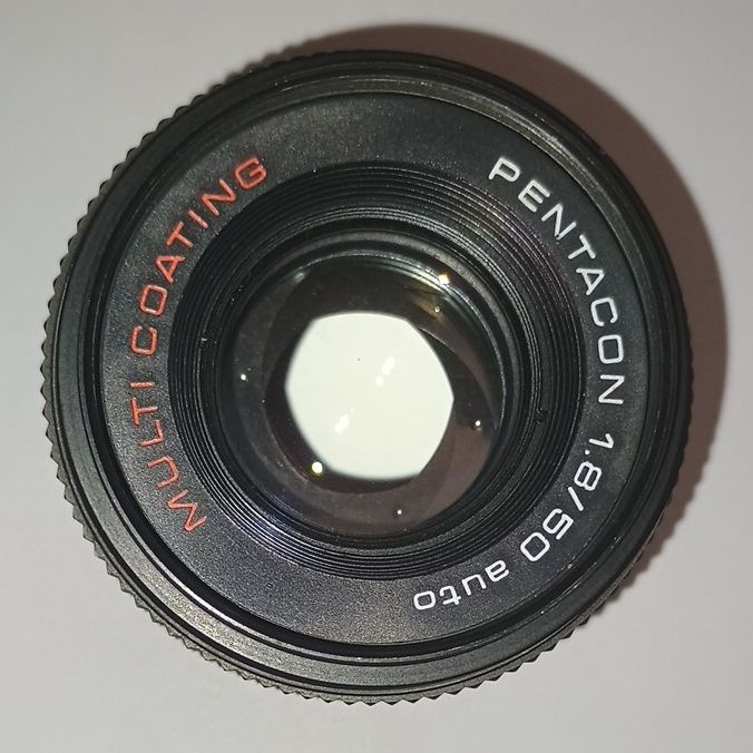 Pentacon MC 1,8/50 auto - RED (M42) - TOP STAV