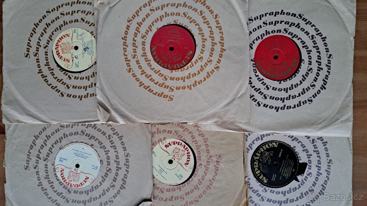 Staré vinylové SP a LP