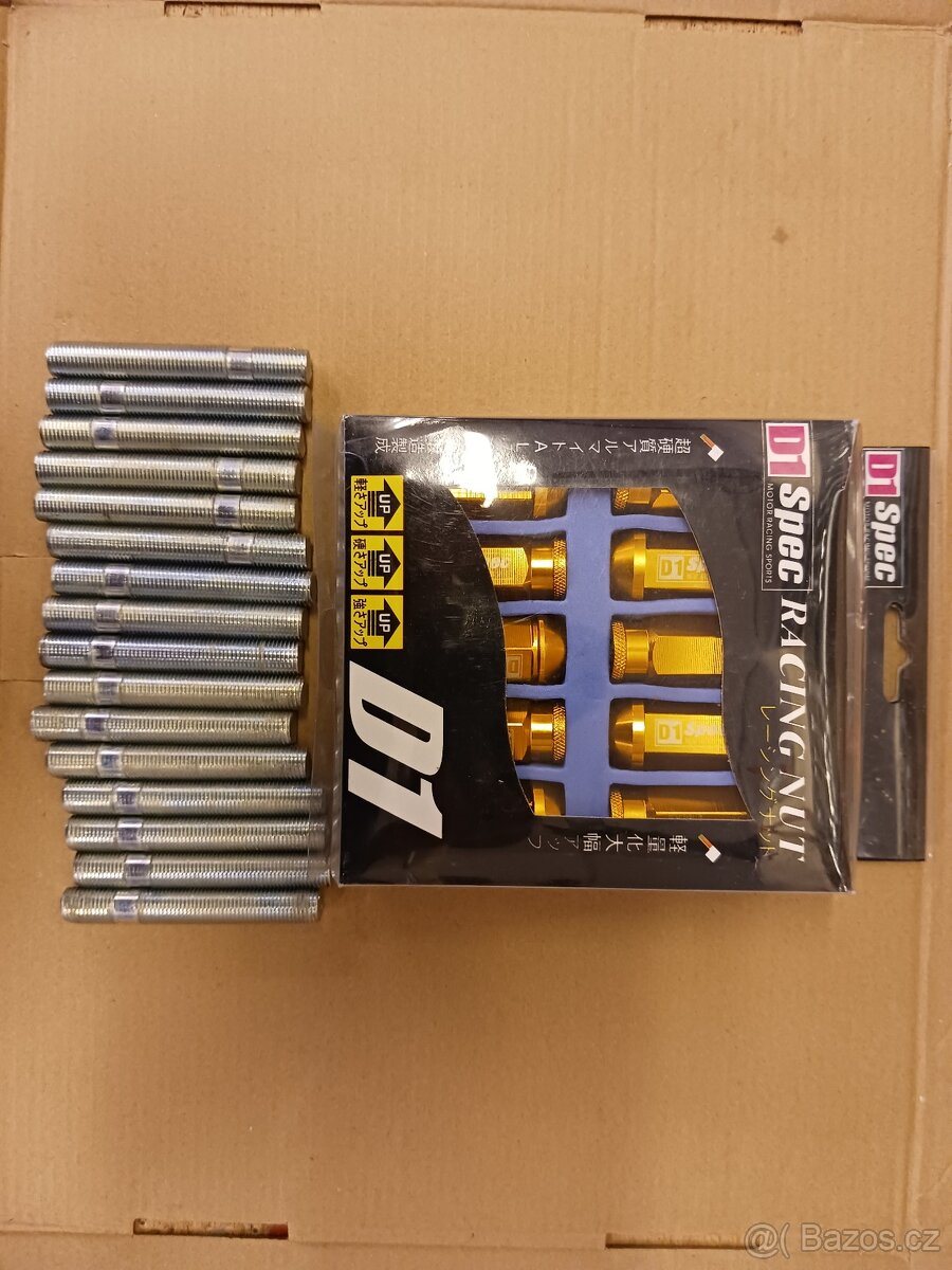 Alu matky D1 SPEC a kolové štefty M12x1,25