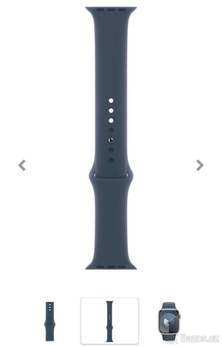 Nový modrý orig. Apple řemínek k Apple Watch S/M 44/45/49mm