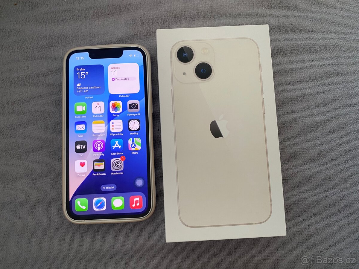 iPhone 13 Mini 128 GB - 91% kapacita baterie