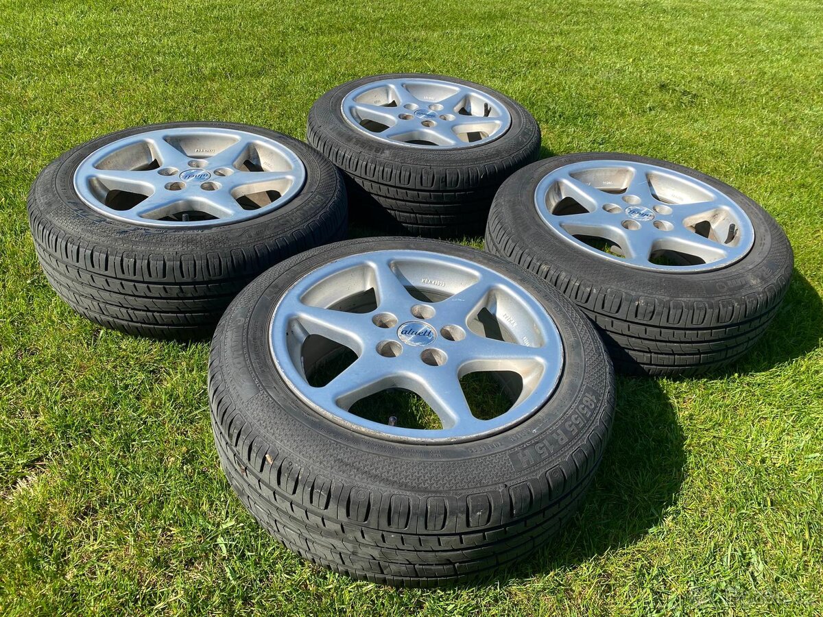 Alu kola Fabia 5x100, r 15, LETNÍ GUMY