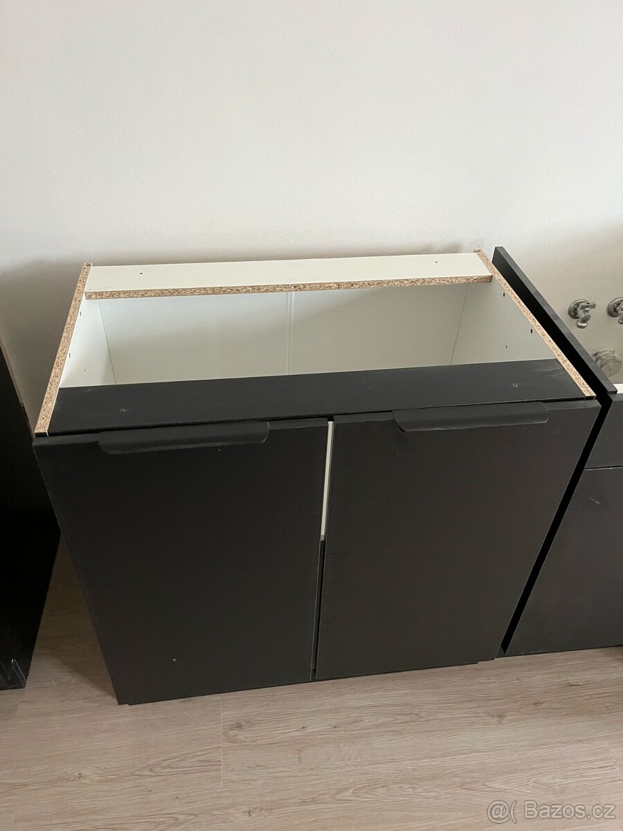 Prodám kuchyňskou linku, černá, matná, NOVÁ