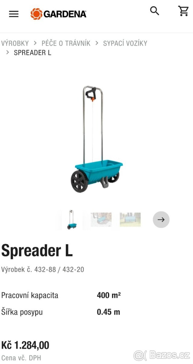 Sypací vozík GARDENA L