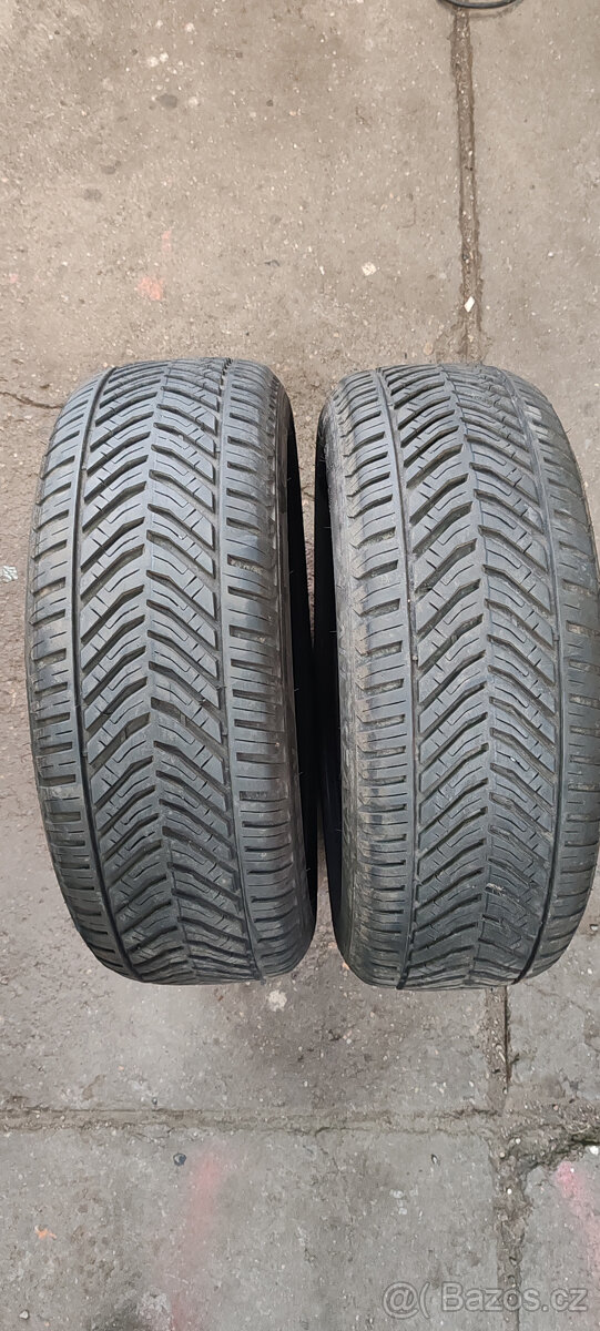 2 celoroční pneumatiky KORMORAN 205/55R16 91V 7,50m DOT 2023
