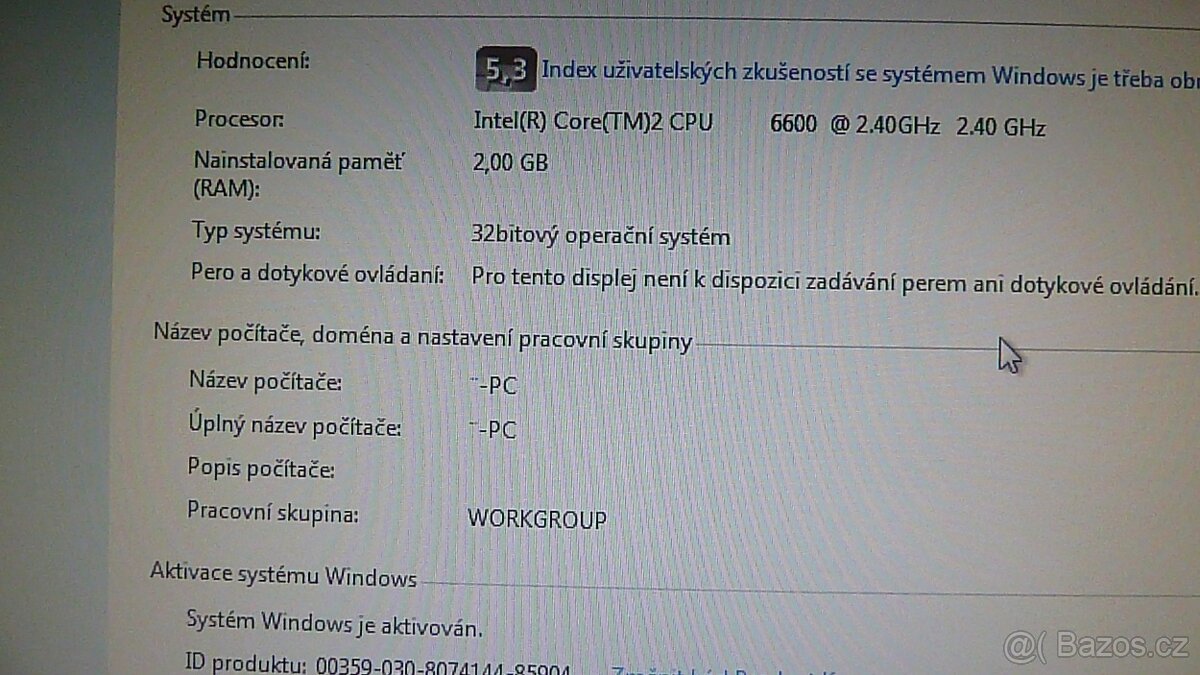 starší Pc bez HDD