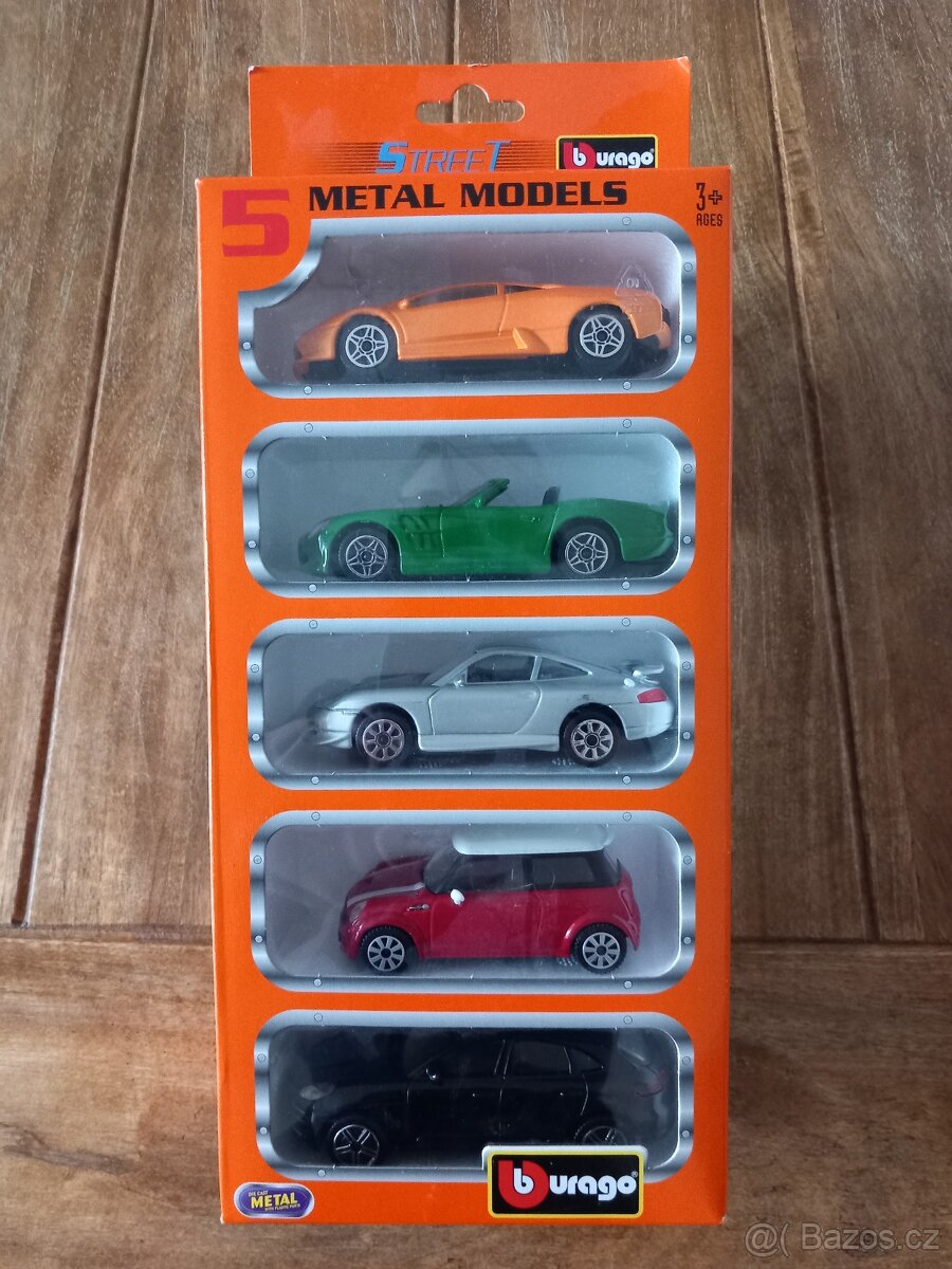 Bburago 5 METAL MODELS Street Cars 1:43 3+