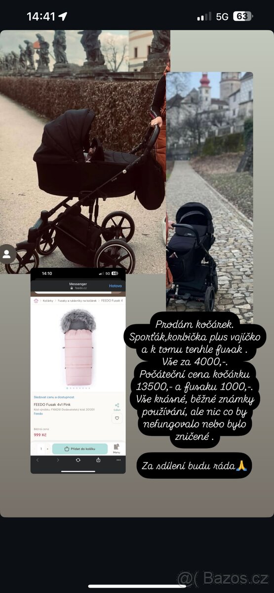 Kočárek trojkombinace