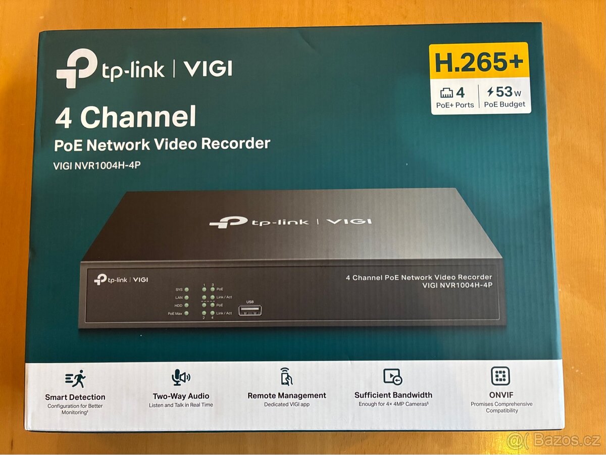 TP-LINK VIGI NVR1004H-4P 4 Ch POE Video Recorder