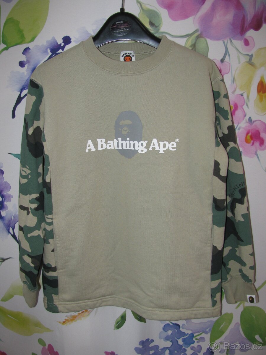 Luxusní bavlněná chlapecká mikina A Bathing Ape (BAPE)