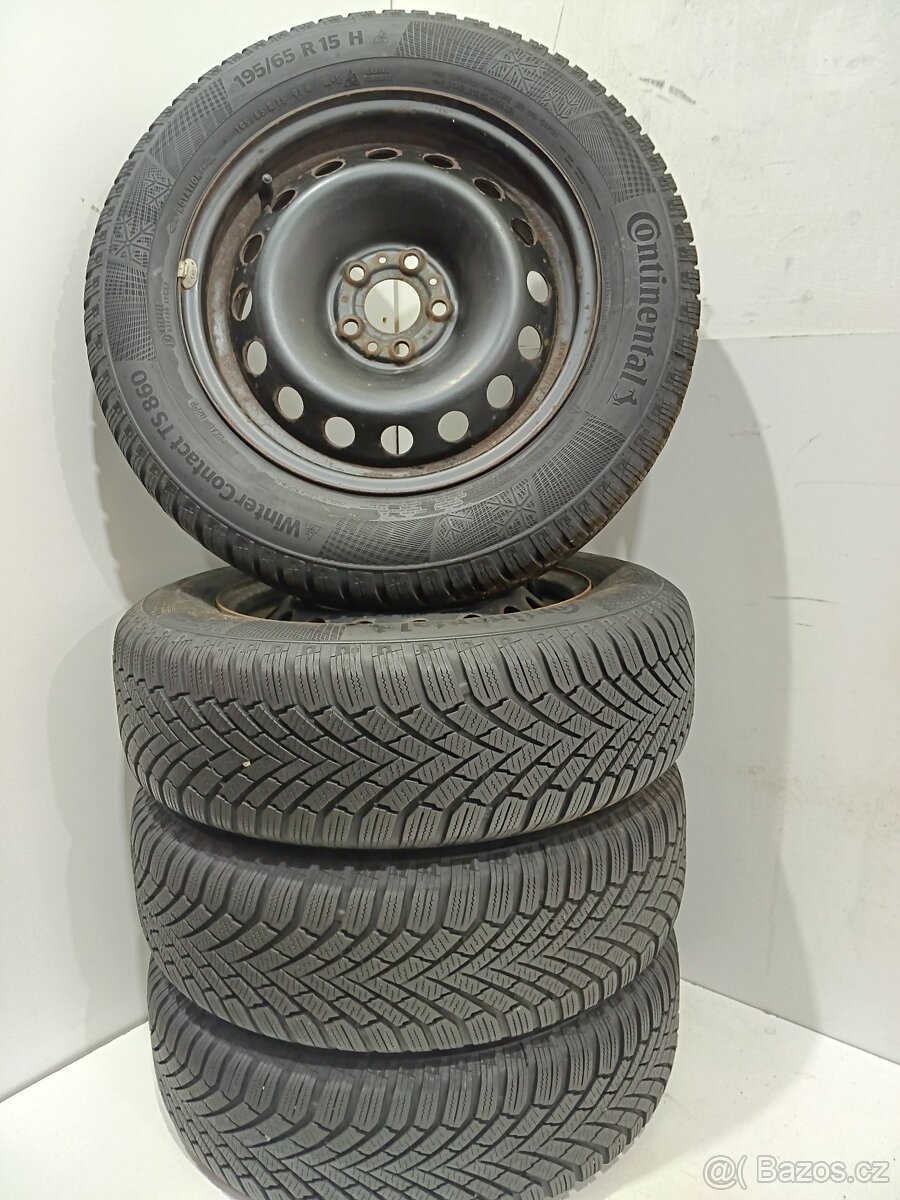 Zimní kola FIAT TIPO 5x98 R15 ET38 pneu 195/65/15