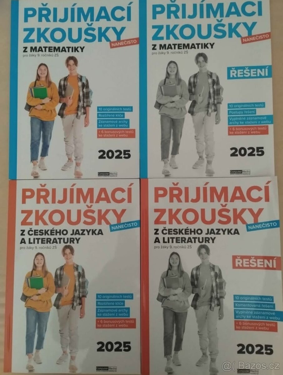 Přijímací zkouš. nanečisto z m a čj, 9. roč., pošta v ceně