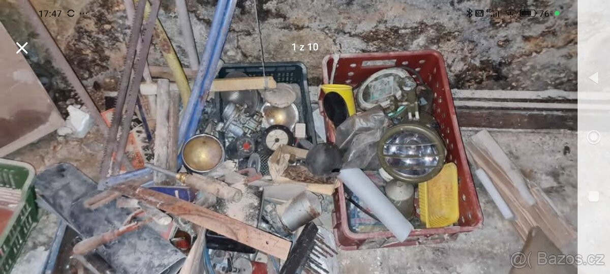 Poklad z půdy. Magneton, elektro souč.světla...