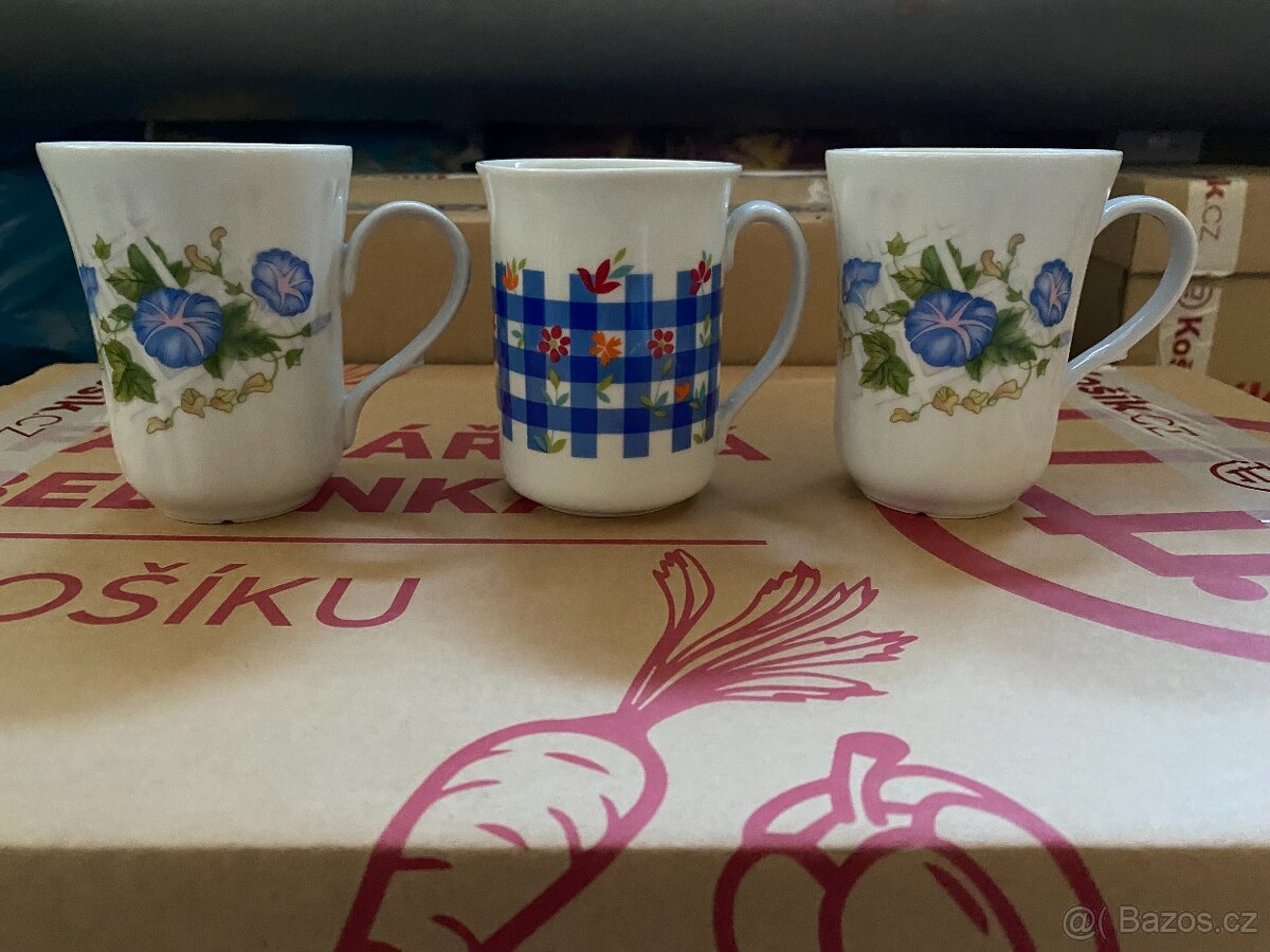 Porcelánové karlovarské hrnky - 250 ml