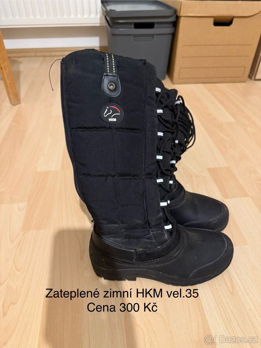 Jezdecké zimní boty HKM dětské
