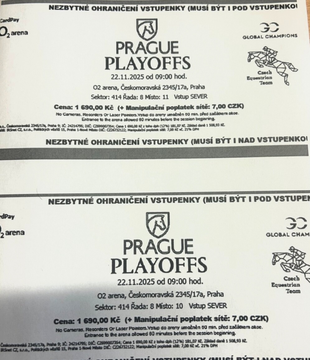 2x Prague PlayOffs 22.11. Sektor 414 vedle sebe