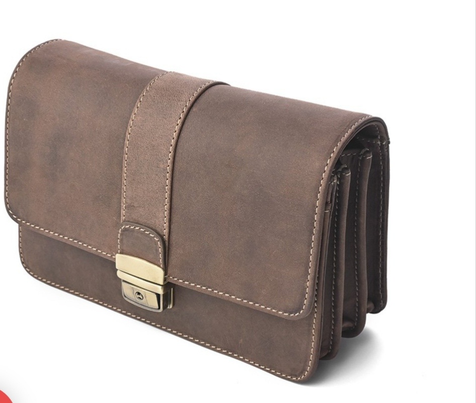 Pánská kožená ETUE hnědá